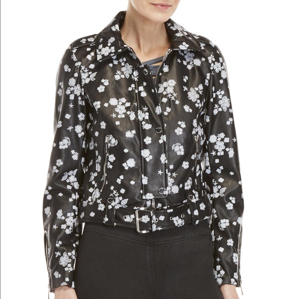 SOLD on Merc! Michael Kors Faux Leather Jacket NWT - Picture 4 of 8